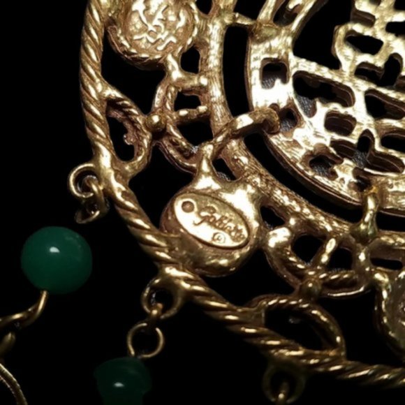 Vintage Goldette Asian Coin Dangle Necklace - Picture 5 of 5